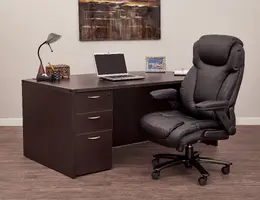 Heavy Duty Leather Office Chair - Pro Line II