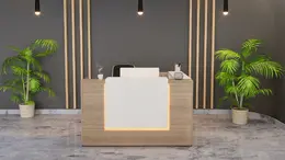 Modern L Shaped Reception Desk - Potenza LED