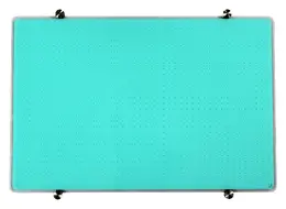 Grid Dry Erase Glass Board - 30" x 40" - Viztex Glacier