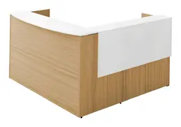 Modern L Shaped Reception Desk - Potenza