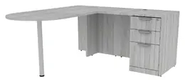 L Shaped Peninsula Desk - PL Laminate