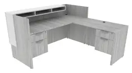 L Shaped Reception Desk - PL Laminate