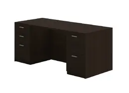 Double Pedestal Desk - Amber