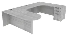 U Shaped Peninsula Desk - PL Laminate