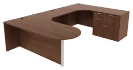 U Shaped Peninsula Desk - PL Laminate