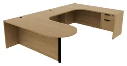 U Shaped Peninsula Desk - PL Laminate