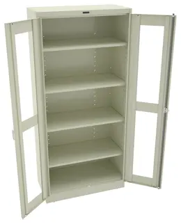 Storage Cabinet with See Through Doors - Deluxe