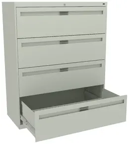 4 Drawer Lateral File Cabinet - 42" Wide - Standard