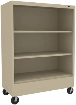 3 Shelf Bookcase on Wheels - Standard