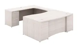 Bow Front U Shaped Desk - Potenza