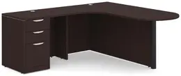 L Shaped Desk with Peninsula - PL Laminate