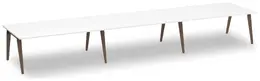 6 Person Workstation with Wood Legs - Elements