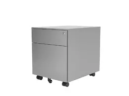 Silver Mobile Pedestal Drawers - Standard Design - MP