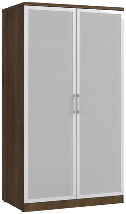 Tall Storage Cabinet with Glass Doors - PL Laminate