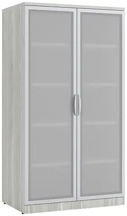 Tall Storage Cabinet with Glass Doors - PL Laminate