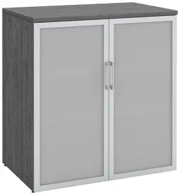 Office Storage Cabinet with Glass Doors - PL Laminate