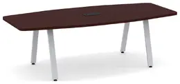 Modern Boat Shaped Conference Table - PL Laminate