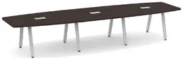 Modern Boat Shaped Conference Table - PL Laminate