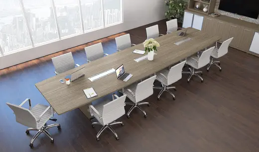 Corp Design Potenza Boat Shaped Conference Table