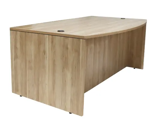 71x36/41 Bow Front Desk Shell