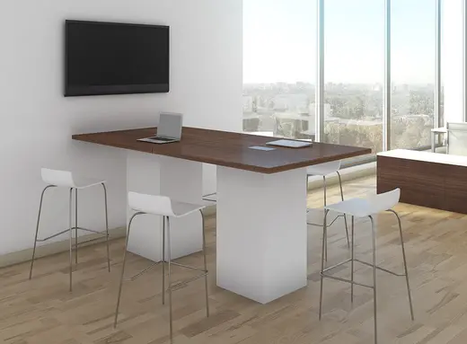 Add a Standing Height Conference Table to an Active Office