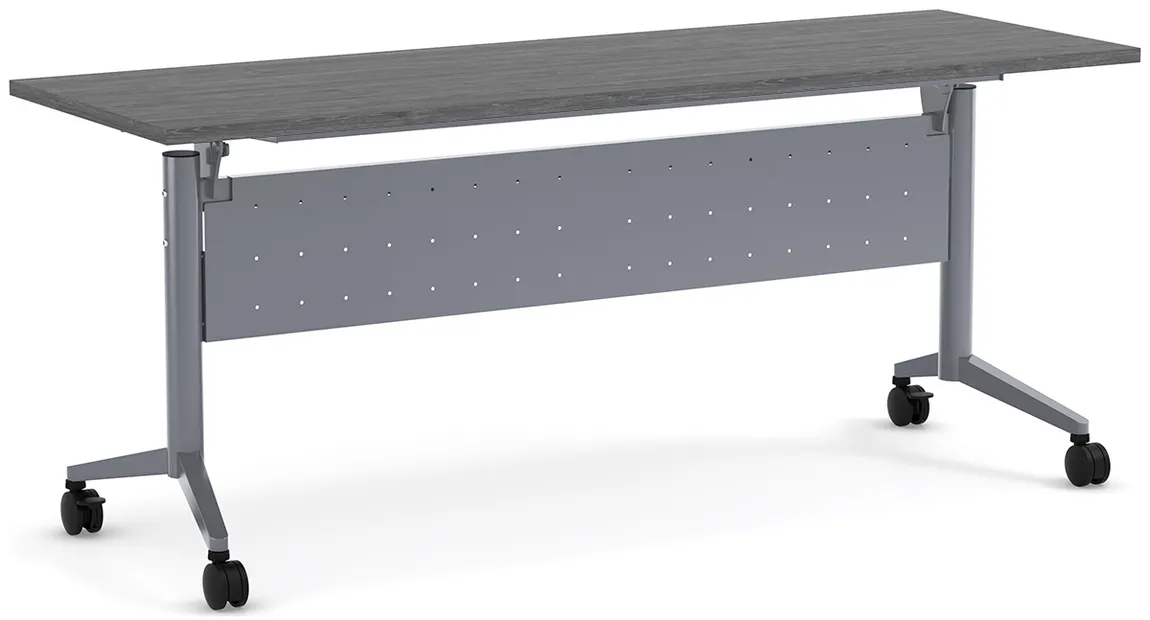 small flip top nesting table with modesty panel 11