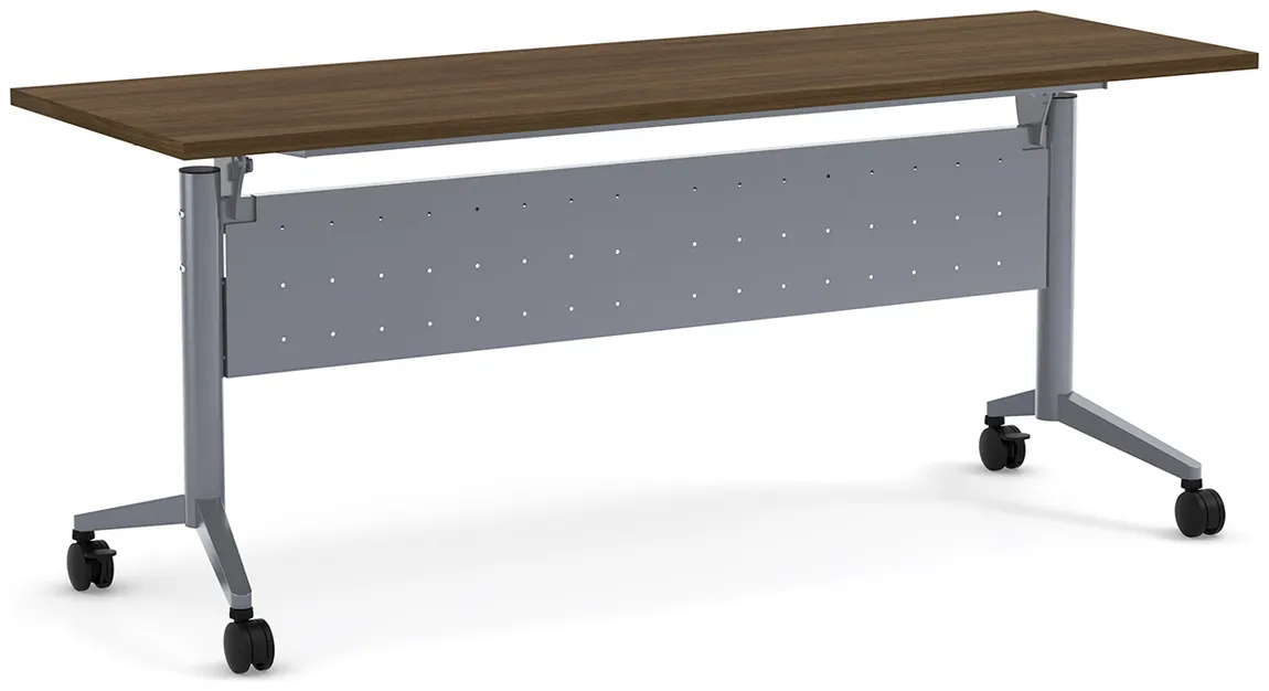 small flip top nesting table with modesty panel 16