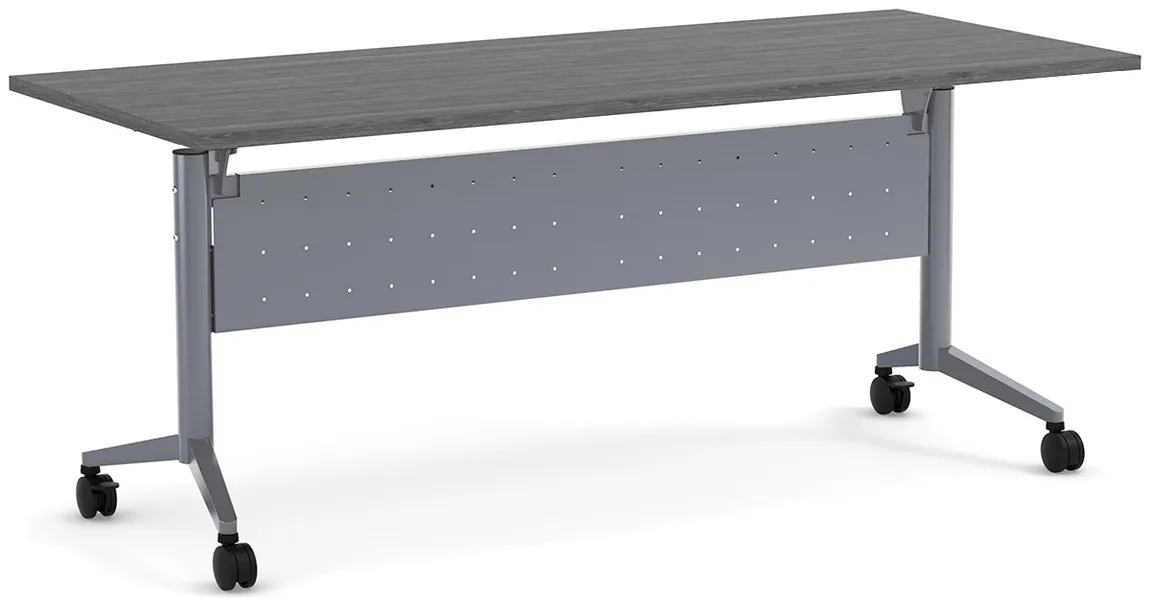 small flip top nesting table with modesty panel 11