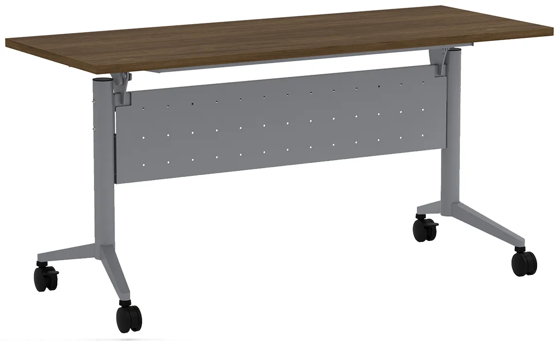 small flip top nesting table with modesty panel 16