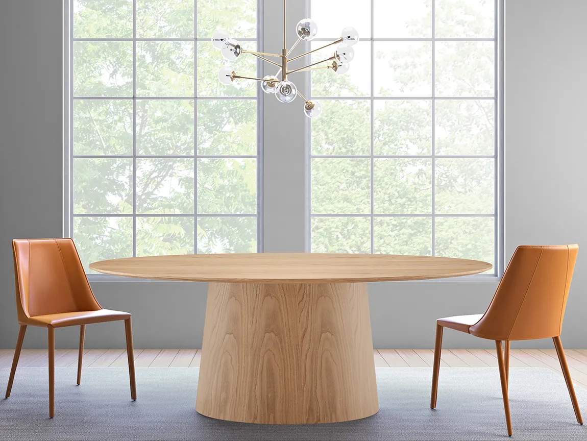 Sculptural Pedestal Table