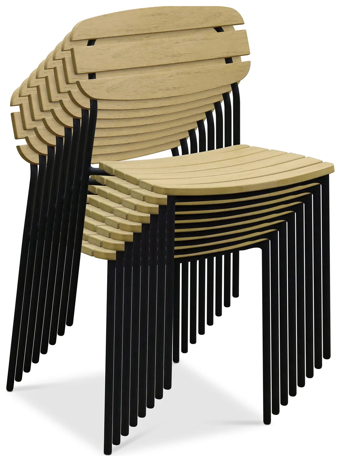 Modern Industrial Patio Chair - Set of 2