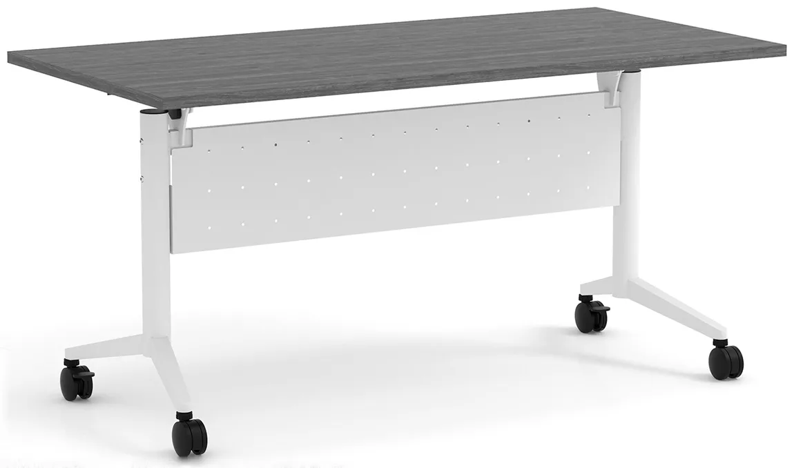 small flip top nesting table with modesty panel 19