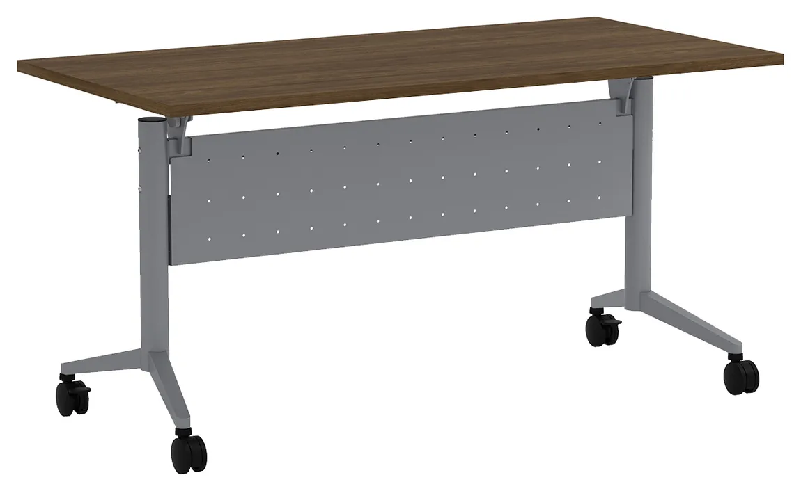 small flip top nesting table with modesty panel 11