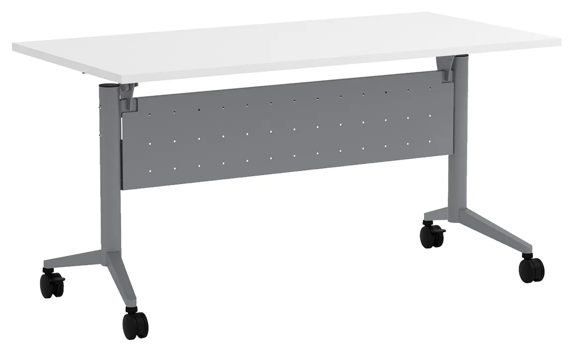 small flip top nesting table with modesty panel 14