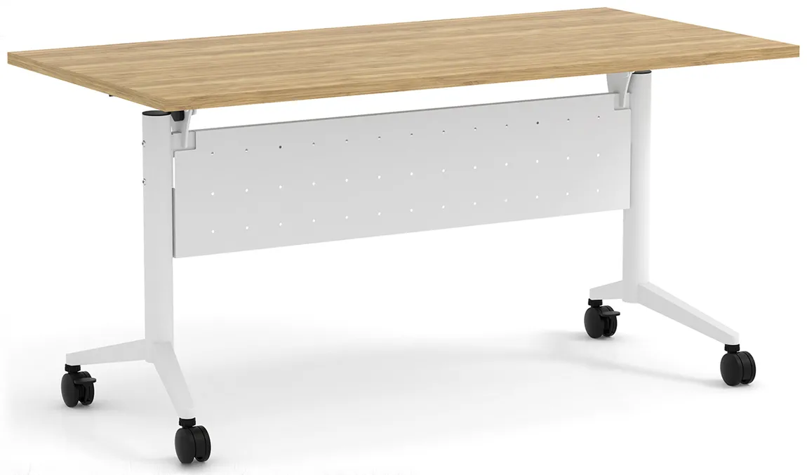 small flip top nesting table with modesty panel 15