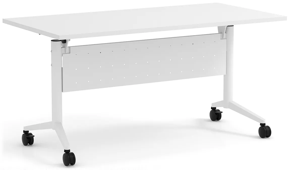 small flip top nesting table with modesty panel 21