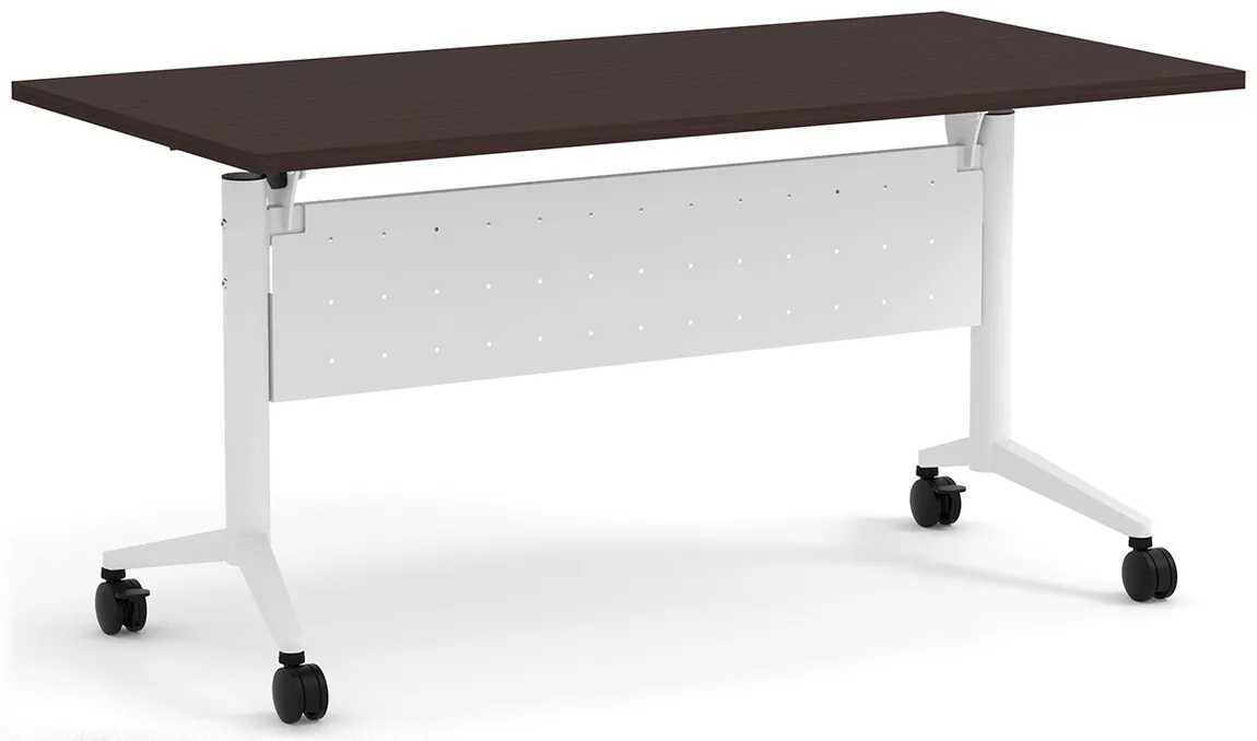 small flip top nesting table with modesty panel 17