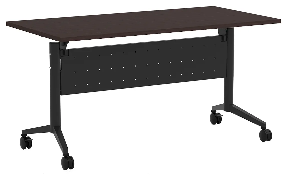 small flip top nesting table with modesty panel 17