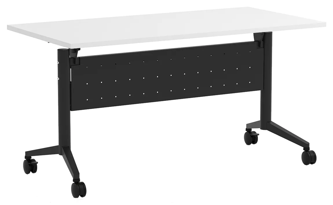 small flip top nesting table with modesty panel 14