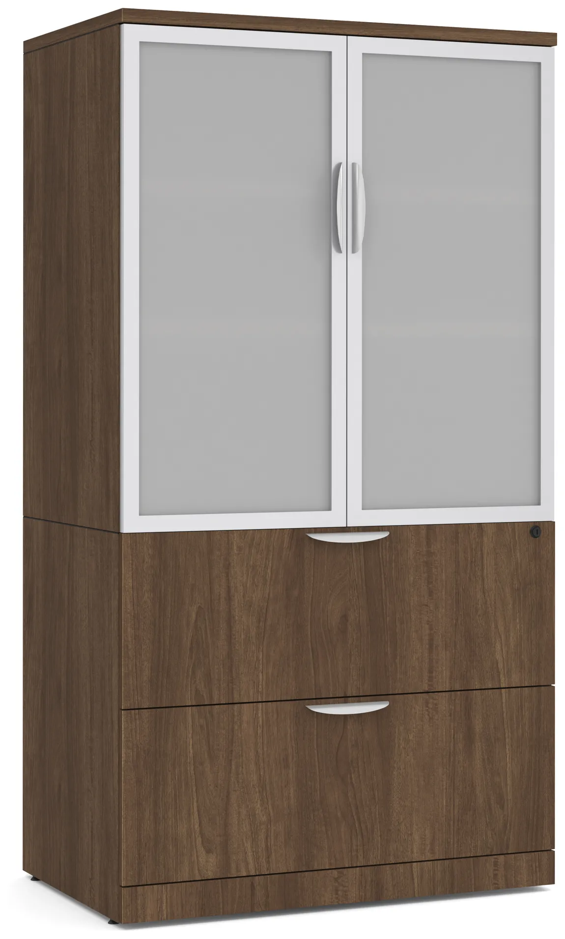 Lateral File with Storage Cabinet Top