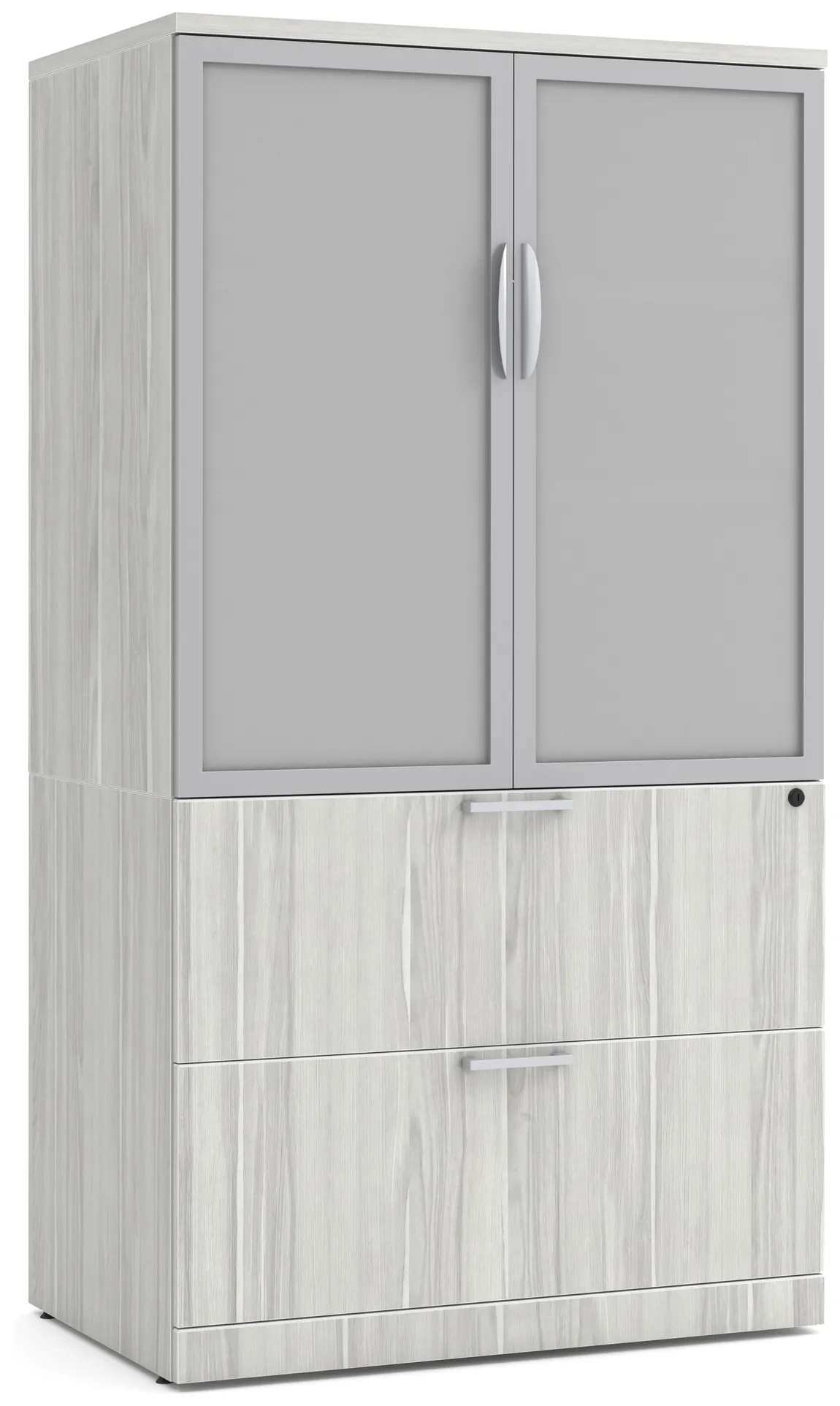 Lateral File with Storage Cabinet Top