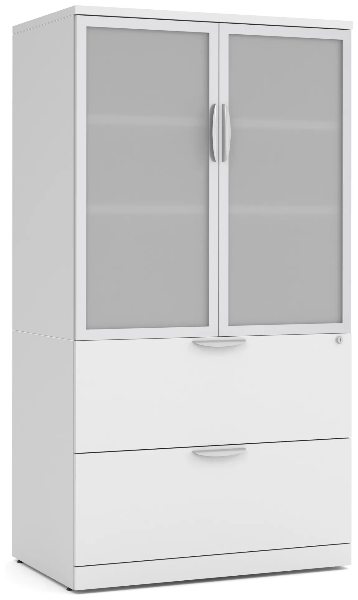 Lateral File with Storage Cabinet Top