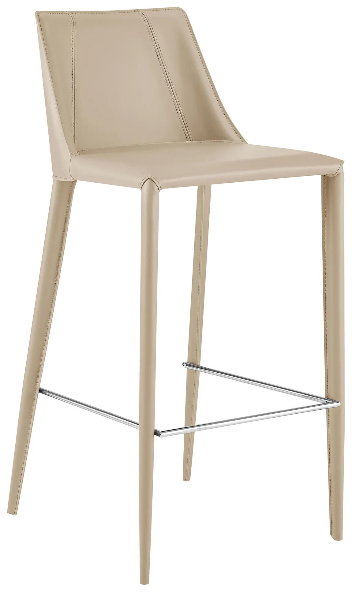 Minimalist Leather Bar Stool