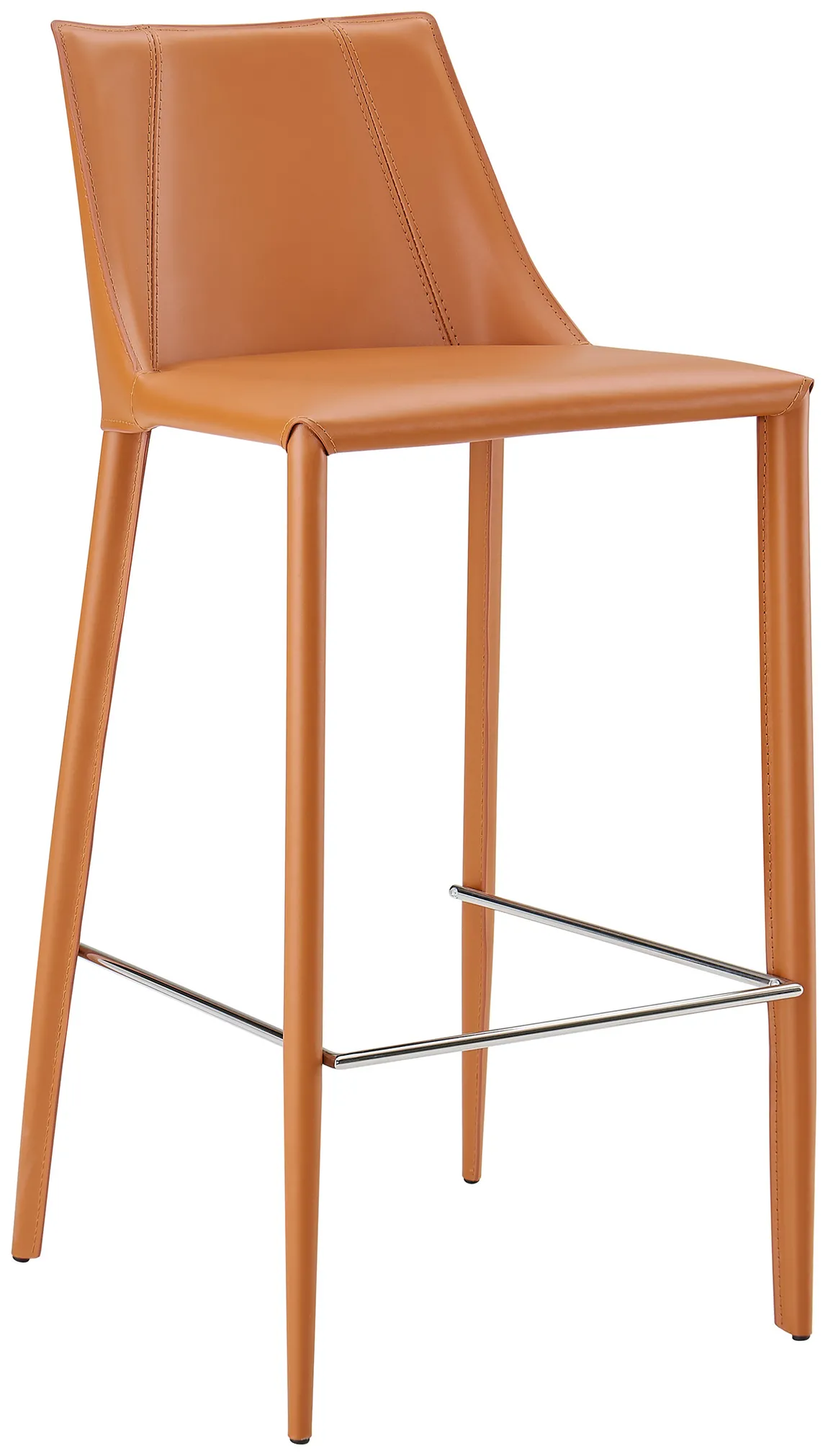 Minimalist Leather Bar Stool