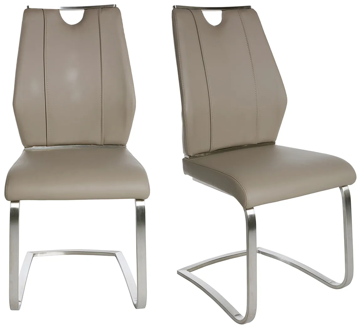 Modern Industrial Cantilever Chair - Set of 2