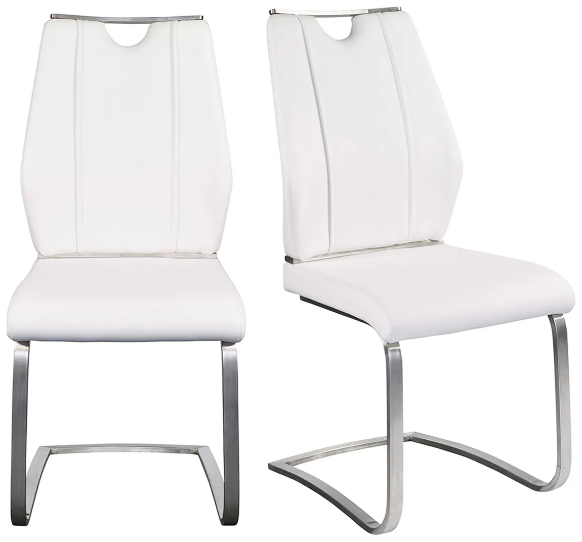 Modern Industrial Cantilever Chair - Set of 2