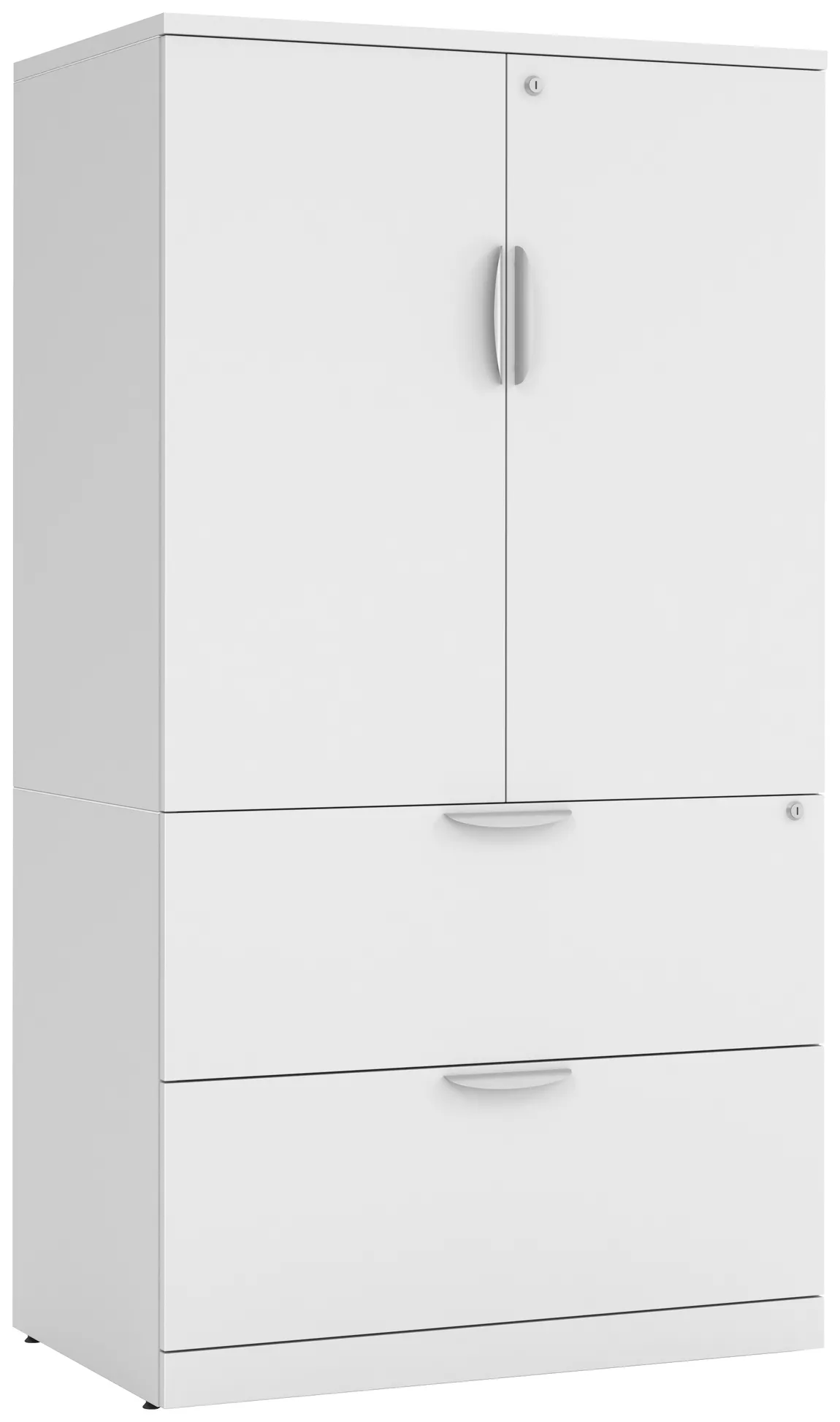 Lateral File with Storage Cabinet Top
