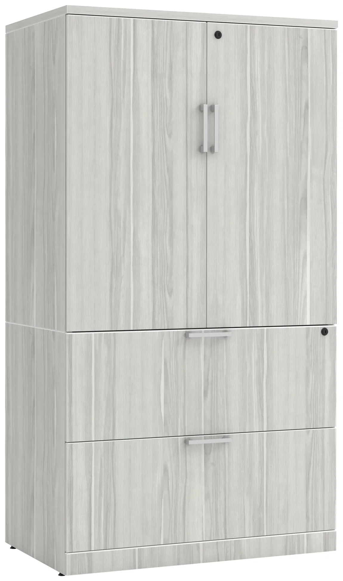 Lateral File with Storage Cabinet Top