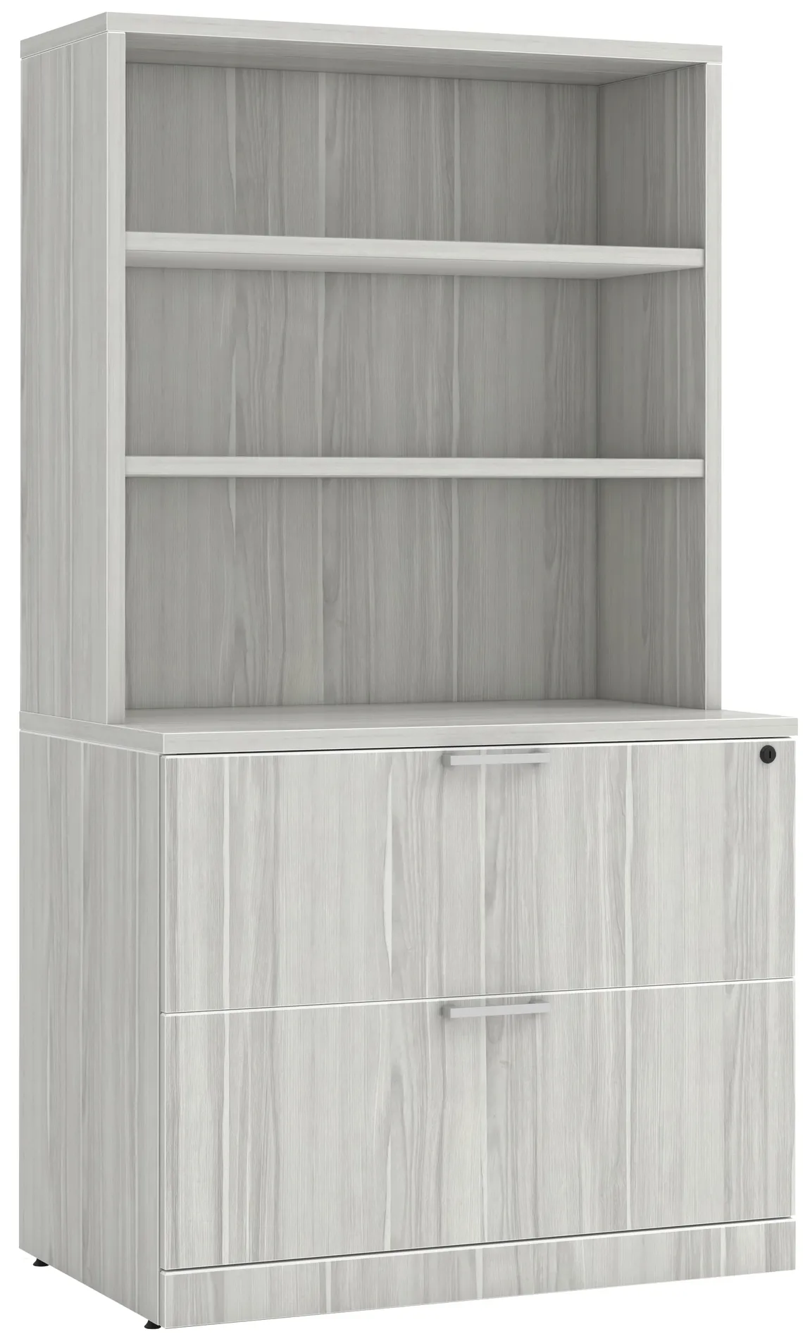 Lateral File with Bookcase Hutch