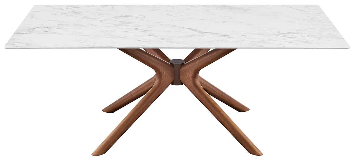 Mid-Century Modern Faux Marble Table